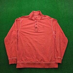 Tommy Bahama Relax Sweatshirt Mens Large Red Orange Pro Leisure Consultant Golf